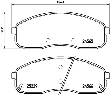 Brake Pad Set, disc brake (P 30 058)