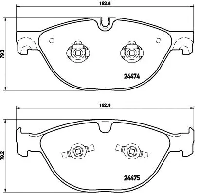 Brake Pad Set, disc brake (P 36 025)