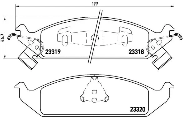 Brake Pad Set, disc brake (P 11 011)