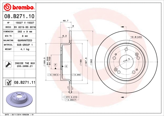 Brake Disc (08.B271.10)