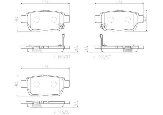 Brake Pad Set, disc brake (P28067N)