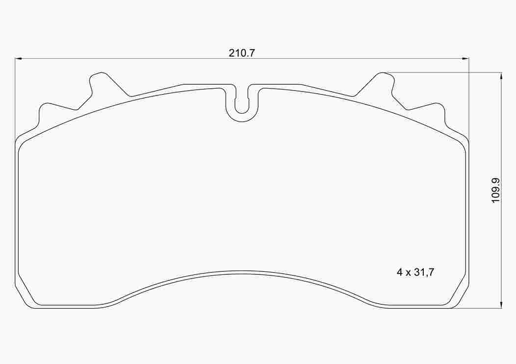 Brake Pad Set, disc brake (P A2 002)