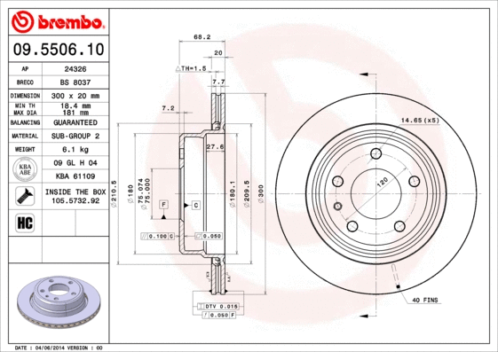 Brake Disc (09.5506.10)