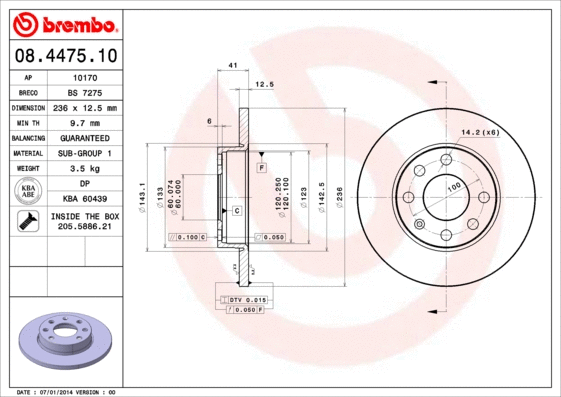 Brake Disc (08.4475.10)