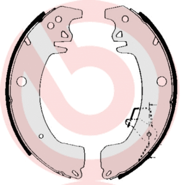 Brake Shoe Set (S 68 537)
