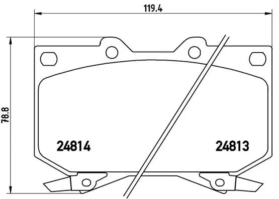 Brake Pad Set, disc brake (P 83 108)