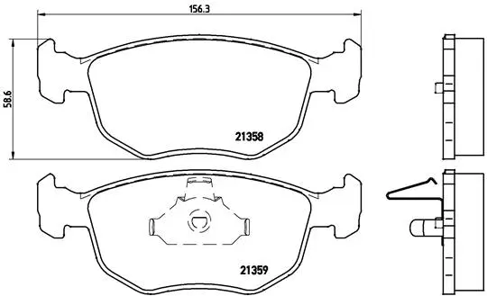 Brake Pad Set, disc brake (P 24 069)