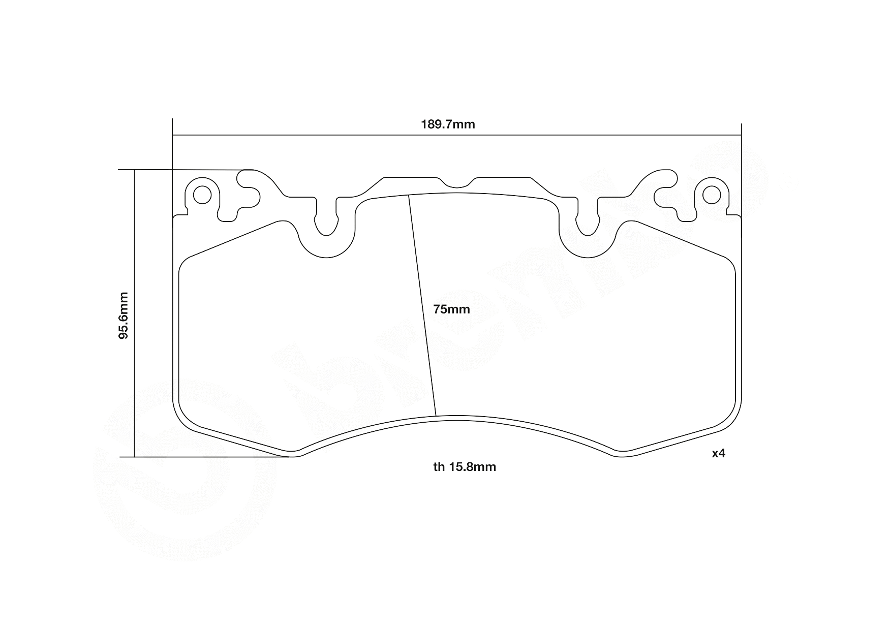High Performance Brake Pad Set