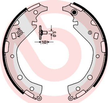Brake Shoe Set (S 83 549)