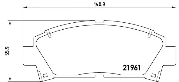 Brake Pad Set, disc brake (P 83 028)