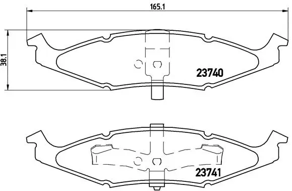 Brake Pad Set, disc brake (P 11 009)