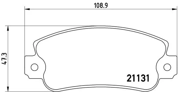 Brake Pad Set, disc brake (P 23 029)