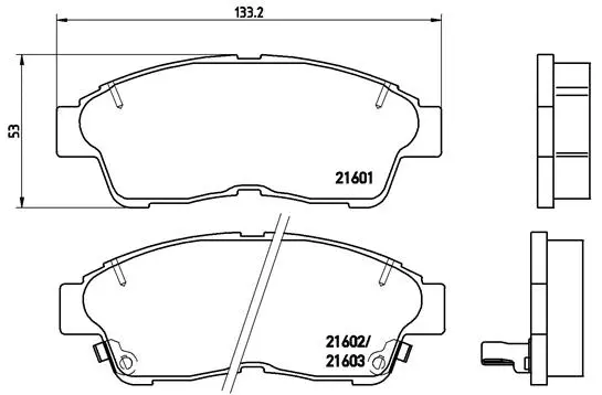 Brake Pad Set, disc brake (P 83 034)