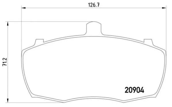 Brake Pad Set, disc brake (P 52 013)