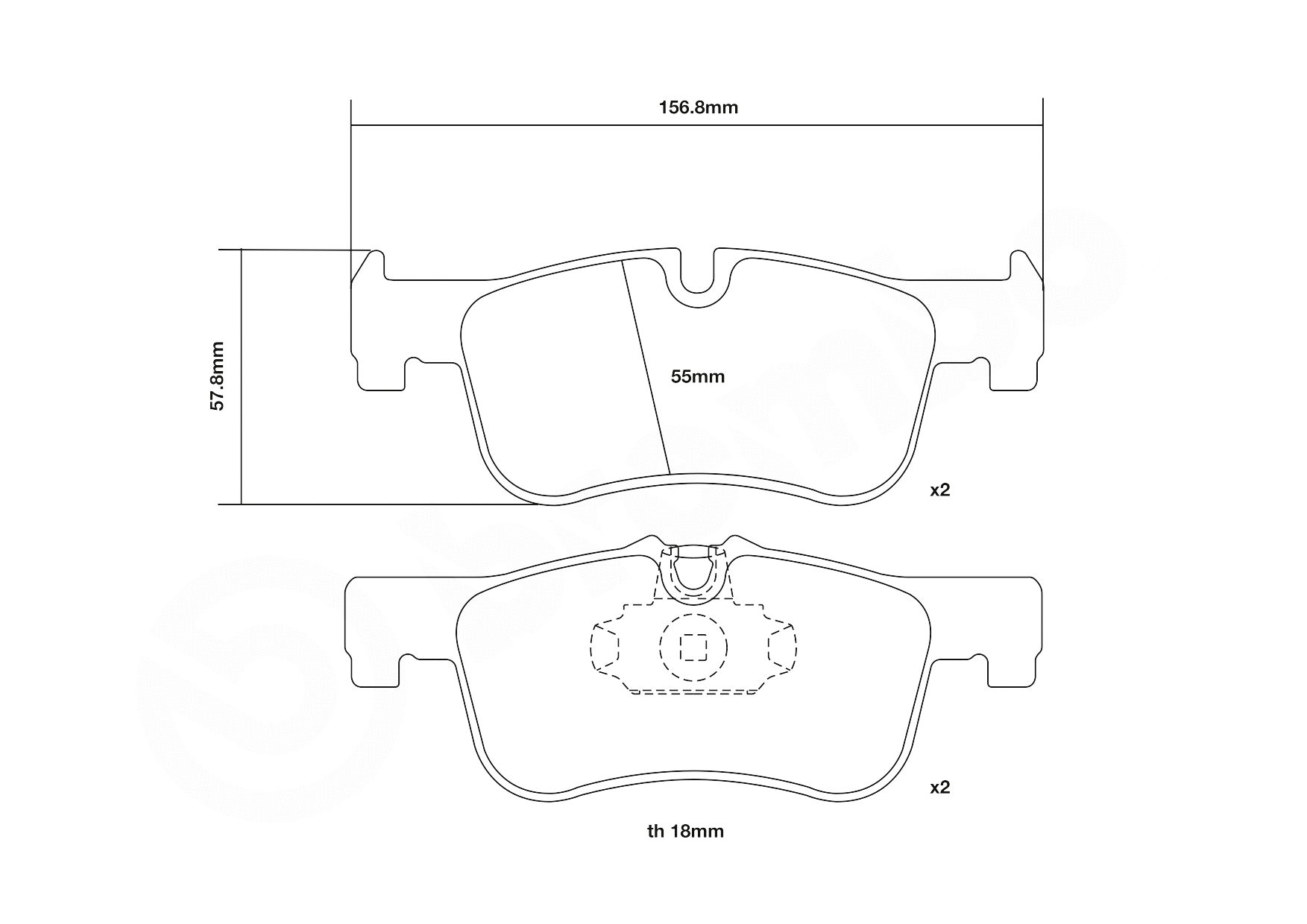 High Performance Brake Pad Set
