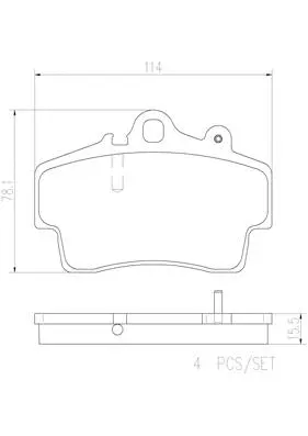 Brake Pad Set, disc brake (P65007N)