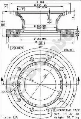 Brake Disc (09.7383.20)