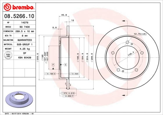 Brake Disc (08.5266.10)
