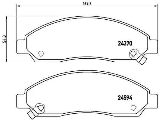Brake Pad Set, disc brake (P 34 005)