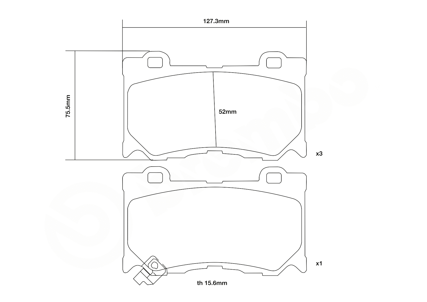 High Performance Brake Pad Set