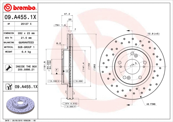 Brake Disc (09.A455.1X)