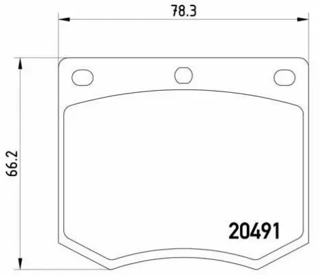 Brake Pad Set, disc brake (P 24 002)