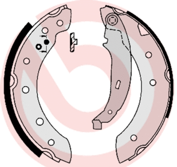 Brake Shoe Set (S 61 520)