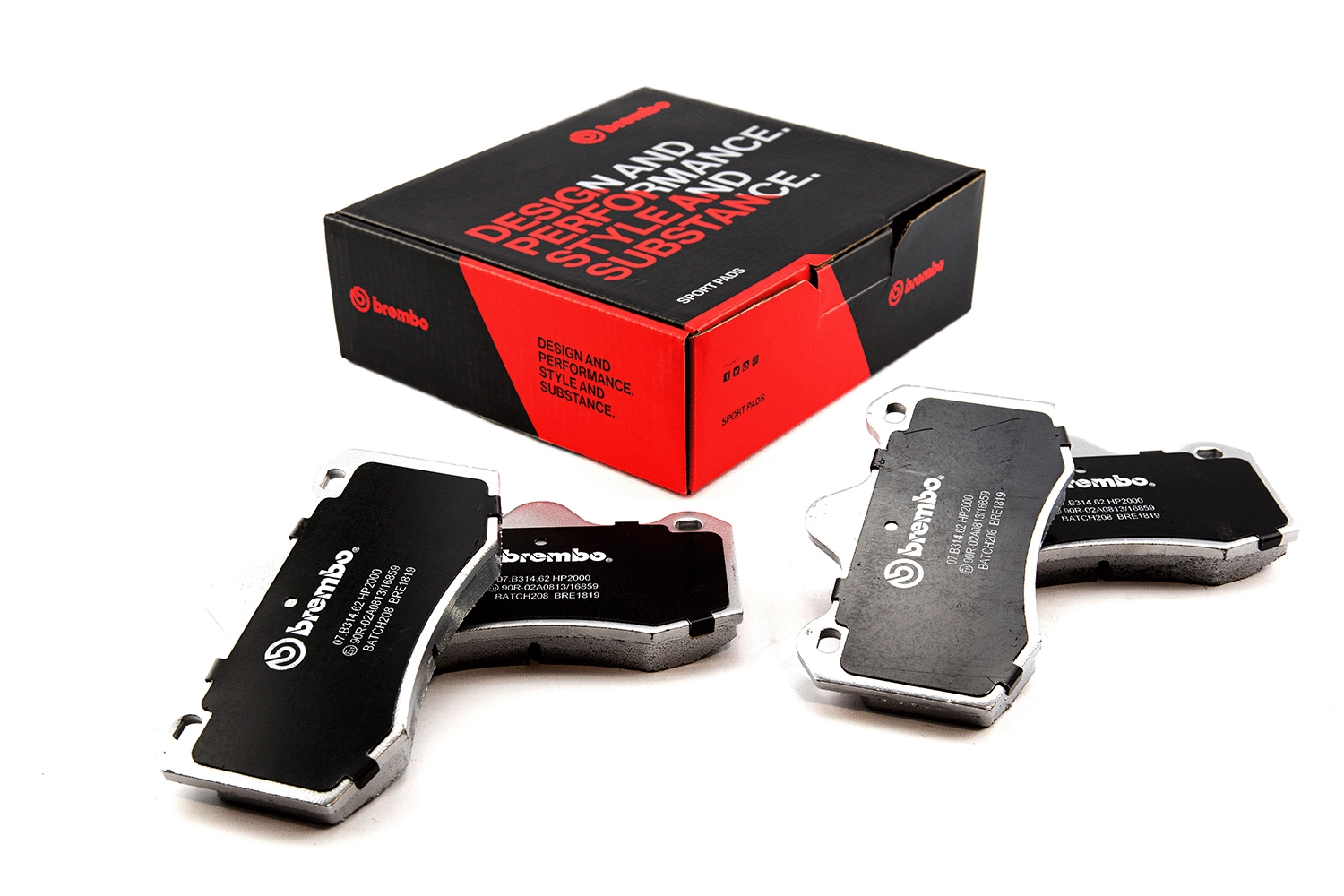 High Performance Brake Pad Set (07.B314.62)