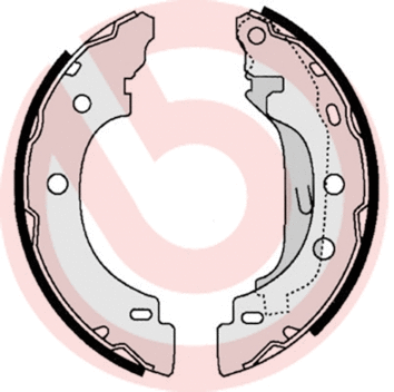 Brake Shoe Set (S 68 523)