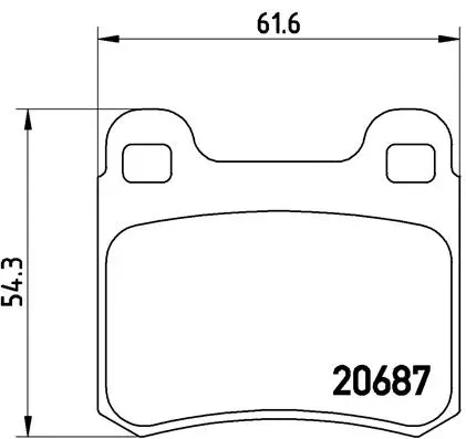 Brake Pad Set, disc brake (P 50 007)