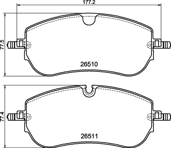 Brake Pad Set, disc brake (P 36 038)