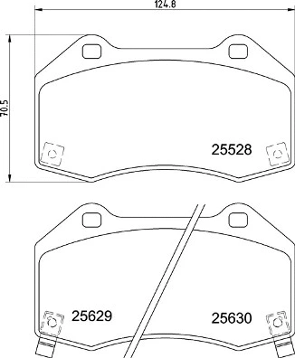Brake Pad Set, disc brake (P 59 094)