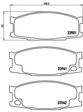 Brake Pad Set, disc brake (P 54 024)
