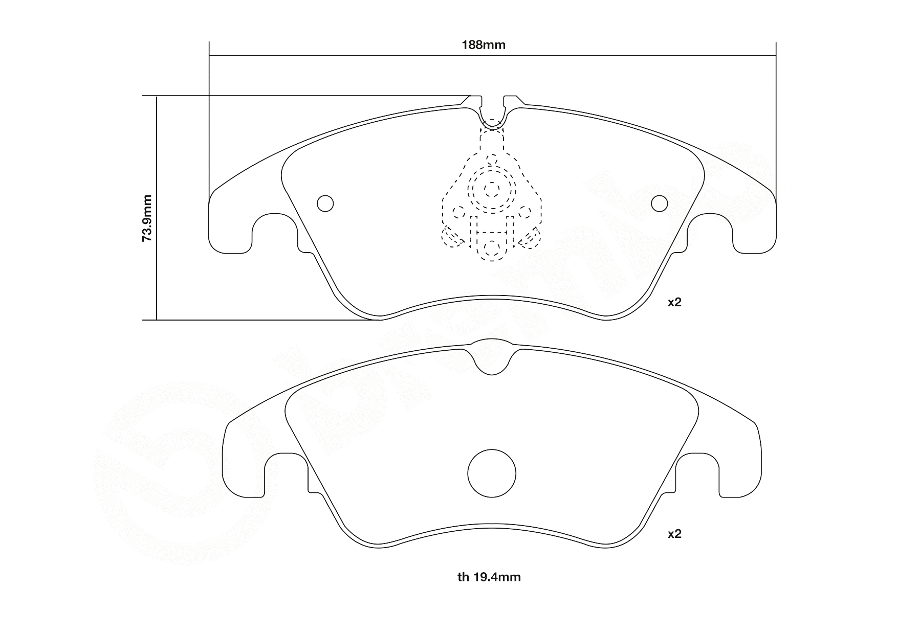 High Performance Brake Pad Set