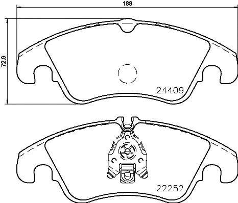 Brake Pad Set, disc brake (P 85 145)