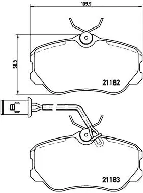 Brake Pad Set, disc brake (P 23 047)