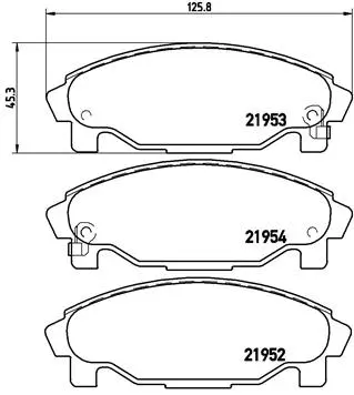Brake Pad Set, disc brake (P 16 007)
