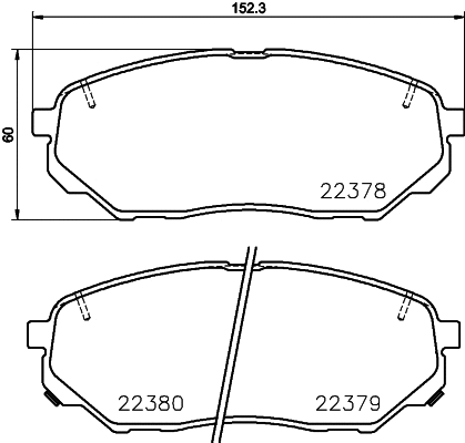Brake Pad Set, disc brake (P 30 086)