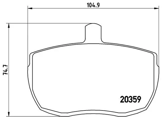 Brake Pad Set, disc brake (P A6 001)