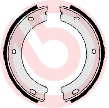 Brake Shoe Set, parking brake (S 61 518)