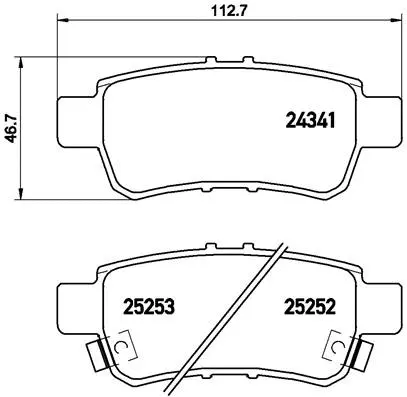 Brake Pad Set, disc brake (P 28 062)