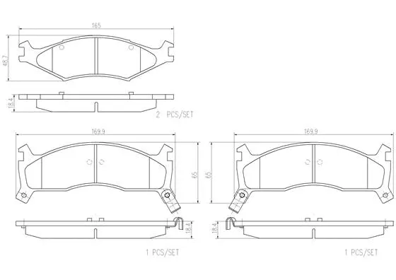 Brake Pad Set, disc brake (P30006N)
