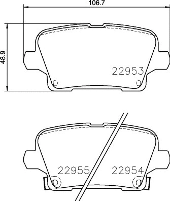 Brake Pad Set, disc brake (P 59 097)