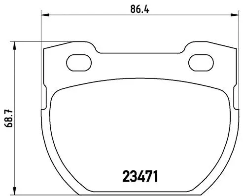 Brake Pad Set, disc brake (P 44 006)