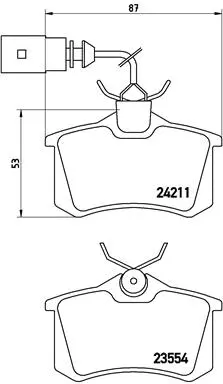 Brake Pad Set, disc brake (P 85 101)