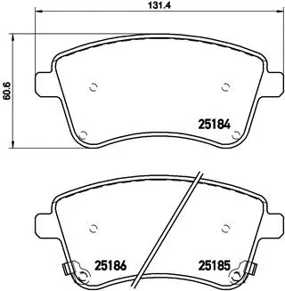 Brake Pad Set, disc brake (P 30 064)