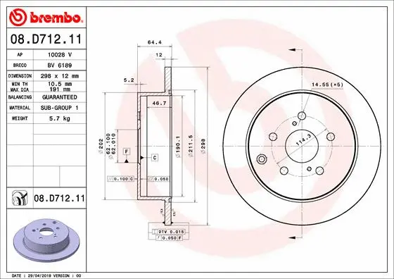 Brake Disc (08.D712.11)