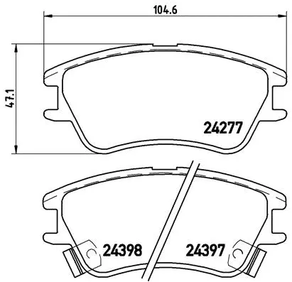 Brake Pad Set, disc brake (P 30 027)
