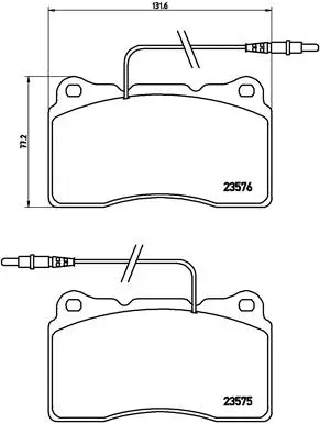 Brake Pad Set, disc brake (P 23 082)