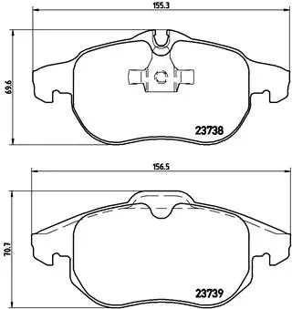 Brake Pad Set, disc brake (P 59 043)